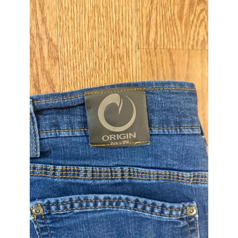 Origin USA Jeans Mens 36x32(30) Blue Delta 68 Legit Fit Slim Straight Stretch